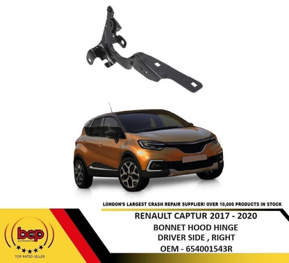 RENAULT CAPTUR 2017 - 2020 BONNET HINGE HOOD BRACKET DRIVER SIDE RIGHT