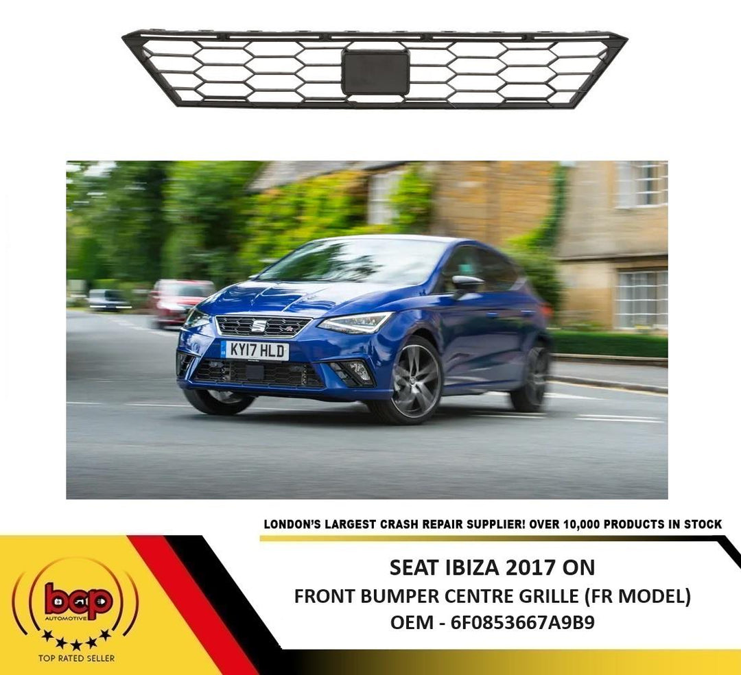 SEAT IBIZA 2017 ON FRONT BUMPER GRILLE CENTRE SECTION FOR FR MODELS ONLY