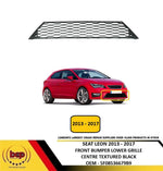 Load image into Gallery viewer, SEAT LEON 2013 - 2017 FRONT BUMPER LOWER CENTRE GRILLE TEXTURED BLACK NEW
