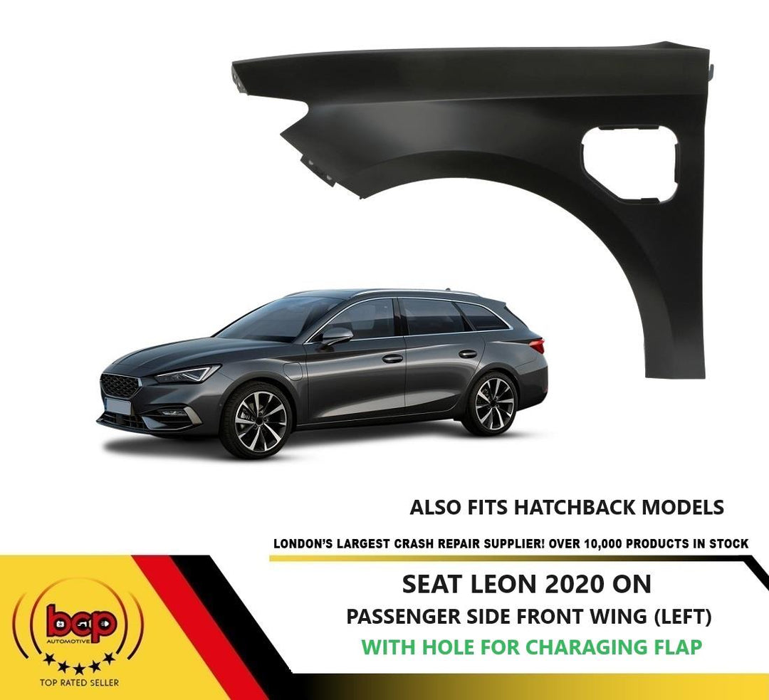 SEAT LEON 2020 ONWARDS FRONT WING FENDER PANEL PASSENGER SIDE EV PLUG IN HOLE