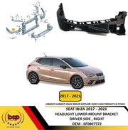 SEAT IBIZA 2017 – 2021 HEADLIGHT LOWER MOUNT BRACKET DRIVER SIDE RIGHT 6F0807572
