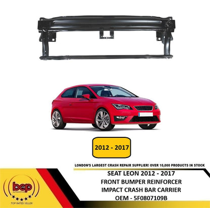 SEAT LEON 2012 – 2017 FRONT BUMPER REINFORCER IMPACT CRASH BAR STEEL 5F0807109B