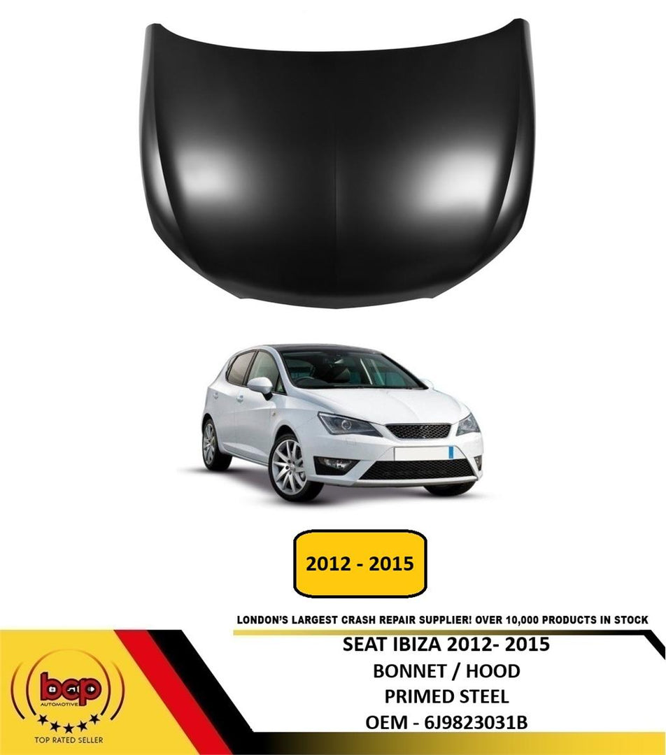 SEAT IBIZA 2012 - 2015 BONNET HOOD PANEL INSURANCE APPROVED OEM 6J9823031B