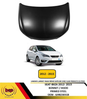 SEAT IBIZA 2012 - 2015 BONNET HOOD PANEL INSURANCE APPROVED OEM 6J9823031B