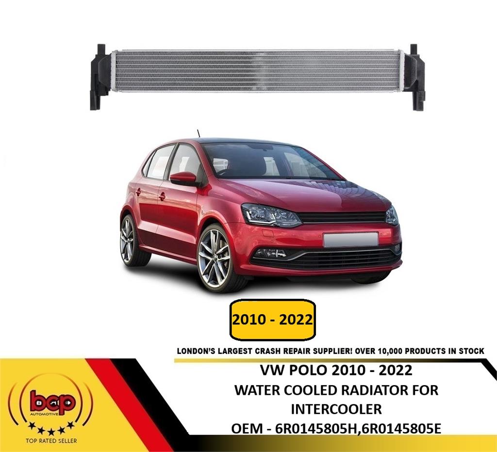 VW POLO 2010 - 2022 LONG THIN RADIATOR FOR WATER COOLED INTERCOOLER 6R0145805E