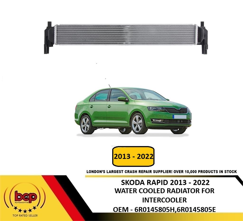 SKODA RAPID 2013 - 2022 LONG THIN RADIATOR FOR WATER COOLED INTERCOOLER