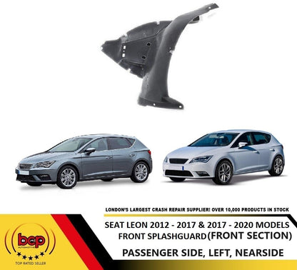 SEAT LEON 2012 - 2020 FRONT SPLASHGUARD ARCH LINER FRONT PART LEFT PASSENGERS