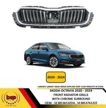 Load image into Gallery viewer, SKODA OCTAVIA 2020 – 2024 FRONT UPPER RADIATOR WITH CHROME SURROUND 5E3853653ZD4