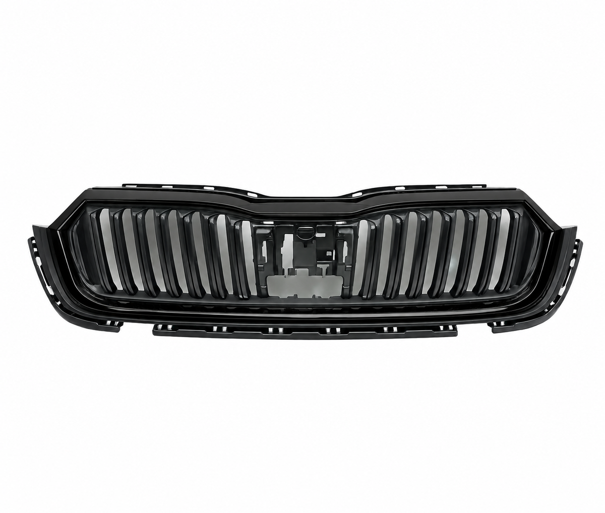 SKODA OCTAVIA 2020 – 2024 FRONT UPPER RADIATOR GLOSS BLACK SURROUND 5E3853653ZD4