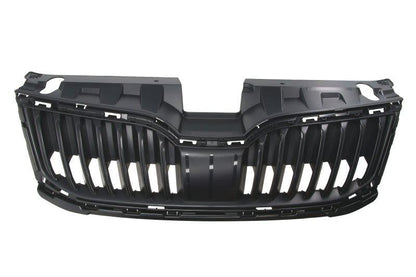 SKODA OCTAVIA 2017 - 2020 FRONT BUMPER UPPER RADIATOR GRILLE MATT BLACK NEW