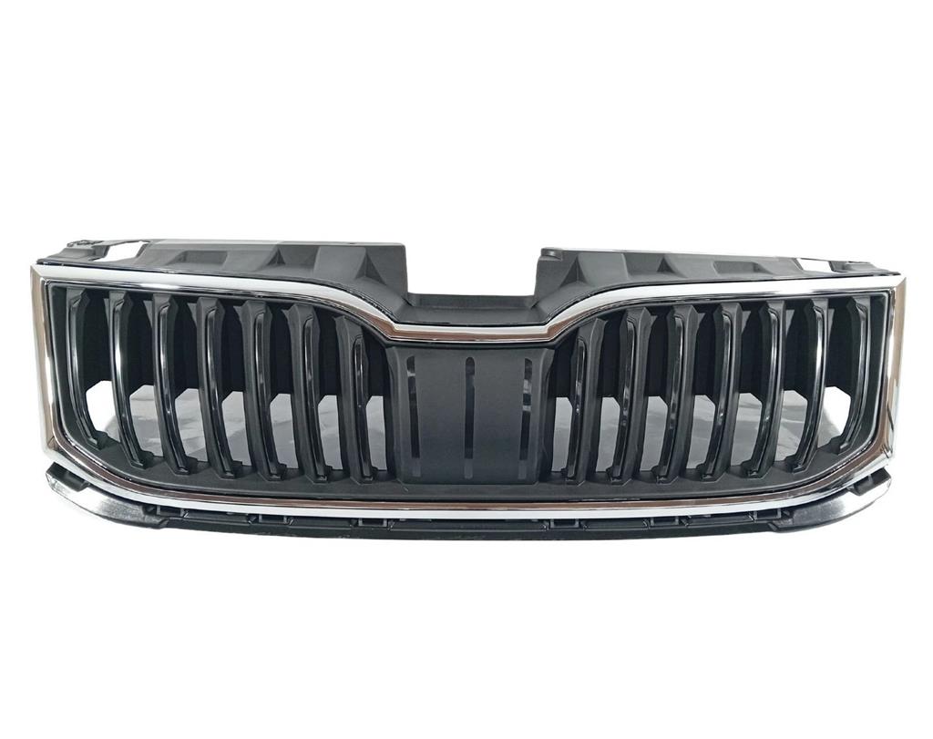 SKODA OCTAVIA 2017 -2020 FRONT BUMPER RADIATOR GRILLE BLACK WITH CHROME SURROUND