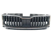 SKODA OCTAVIA 2017 -2020 FRONT BUMPER RADIATOR GRILLE BLACK WITH CHROME SURROUND