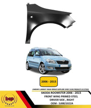 SKODA ROOMSTER 2006 - 2015 FRONT WING FENDER PRIMED STEEL DRIVER SIDE RIGHT