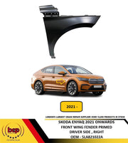 SKODA ENYAQ 2021 ON FRONT WING FENDER PRIMED DRIVER SIDE RIGHT NEW