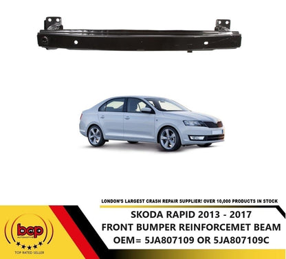 SKODA RAPID 2013 - 2017 FRONT BUMPER REINFORCEMENT BAR CRASH CARRIER REINFORCER