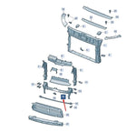 Load image into Gallery viewer, SKODA KAMIQ 2019 -2024 FRONT BUMPER REINFORCER IMPACT CRASH BAR STEEL 654807109G