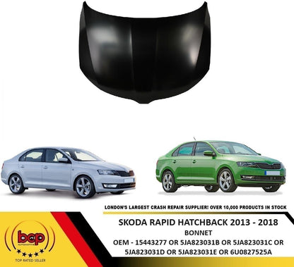 SKODA RAPID HATCHBACK 2013 2014 2015 2016 2017 2018 BONNET HOOD DELIVERED