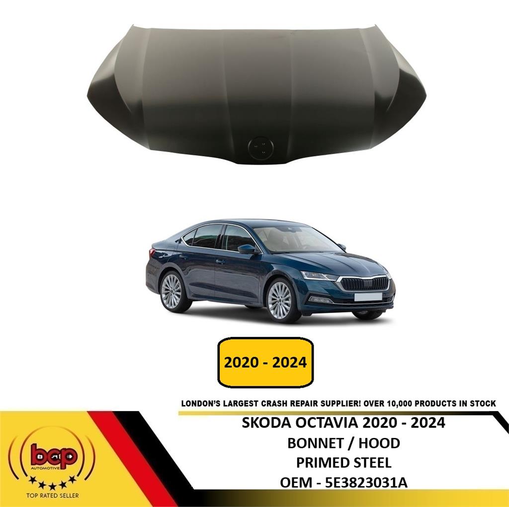 SKODA OCTAVIA 2020 – 2024 BONNET HOOD PRIMED STEEL NEW