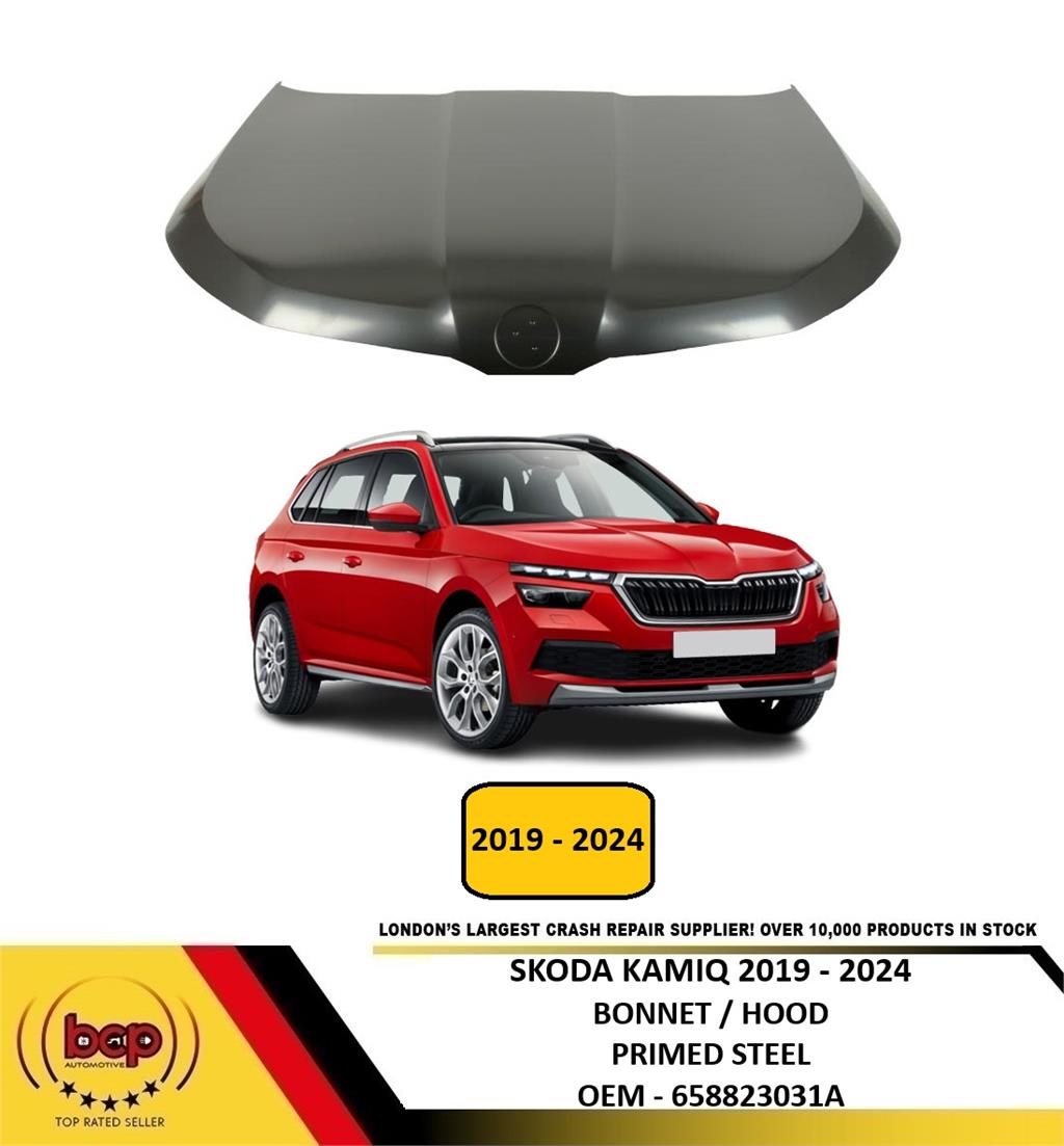 SKODA KAMIQ 2019 - 2024 BONNET HOOD PANEL PRIMED STEEL NEW 658823031A