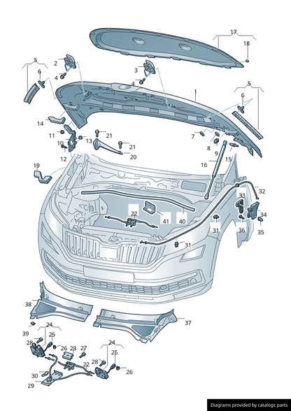 SKODA KODIAQ 2021 - 2024 BONNET HOOD PRIMED STEEL INSURANCE APPROVED 565823031B