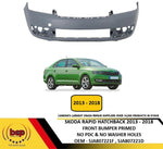 Load image into Gallery viewer, SKODA RAPID HATCHBACK 2013 - 2018 FRONT BUMPER PRIMED NO PDC HOLES NO WASH HOLES
