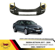 SKODA OCTAVIA 2017 - 2020 FRONT BUMPER WITH WASHER JET HOLES 5E0807221P