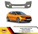 Load image into Gallery viewer, SKODA FABIA 2022 ON FRONT BUMPER NO PARKING SENSORS PRIMED OEM QULAITY
