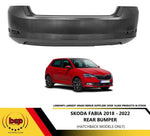 Load image into Gallery viewer, SKODA FABIA 2018 – 2022 REAR BUMPER PRIMED HATCHBACK MODELS ONLY 6V6807421F
