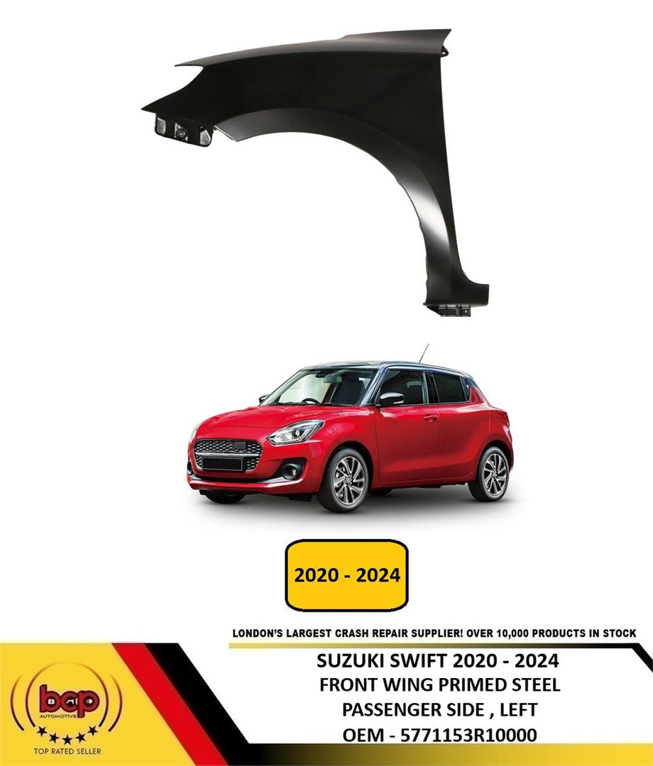 SUZUKI SWIFT 2020 - 2024 FRONT WING FENDER LEFT PASSENGERS SIDE PRIMED NEW