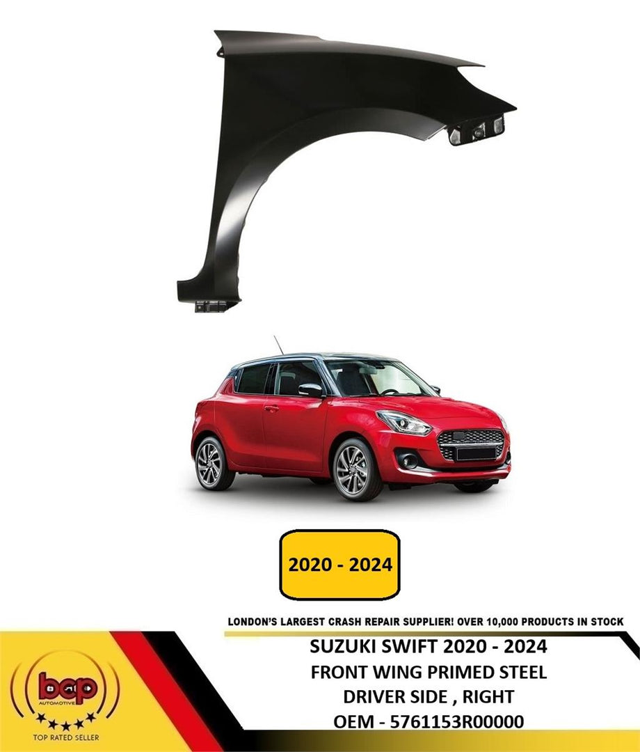 SUZUKI SWIFT 2020 ON FRONT WING FENDER RIGHT DRIVER SIDE PRIMED