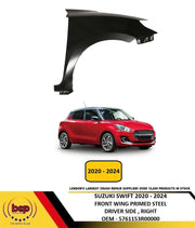 SUZUKI SWIFT 2020 ON FRONT WING FENDER RIGHT DRIVER SIDE PRIMED