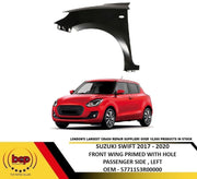 SUZUKI SWIFT 2017 - 2020 FRONT WING PRIMED FENDER WITH HOLE PASSENGER SIDE LEFT