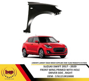 SUZUKI SWIFT 2017 - 2020 FRONT WING PRIMED FENDER WITH HOLE DRIVER SIDE RIGHT