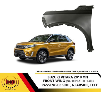 SUZUKI VITARA 2018 ONWARDS FRONT WING FENDER PANEL PASSENGER SIDE LEFT NEARSIDE