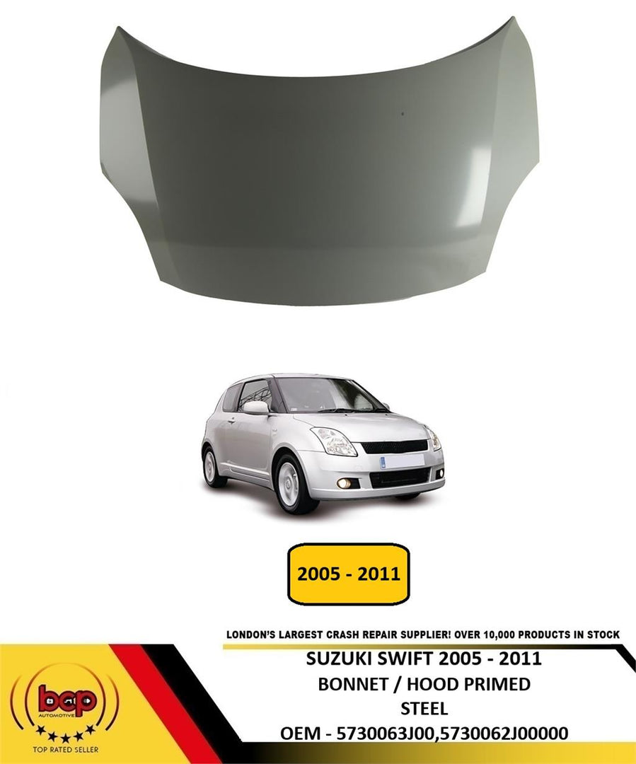 SUZUKI SWIFT 2005 - 2011 BONNET HOOD BRAND NEW PRIMED READY TO PAINT