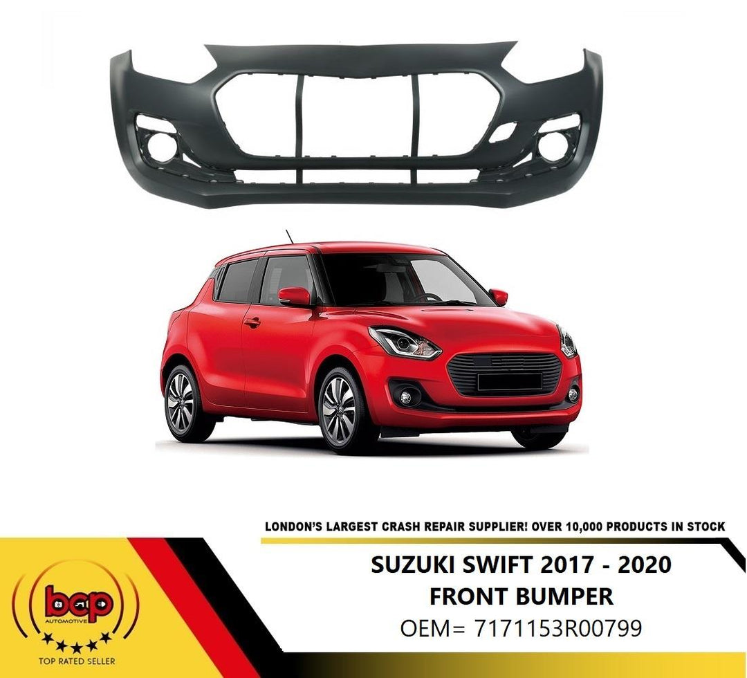 SUZUKI SWIFT 2017 - 2020 FRONT BUMPER PRIMED NO PARKING HOLES 7171153R00799