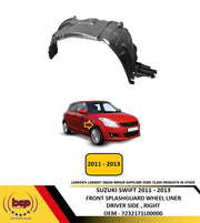 SUZUKI SWIFT HATCHBACK 2011 - 2013 FRONT SPLASHGUARD WHEEL LINER DRIVER RIGHT