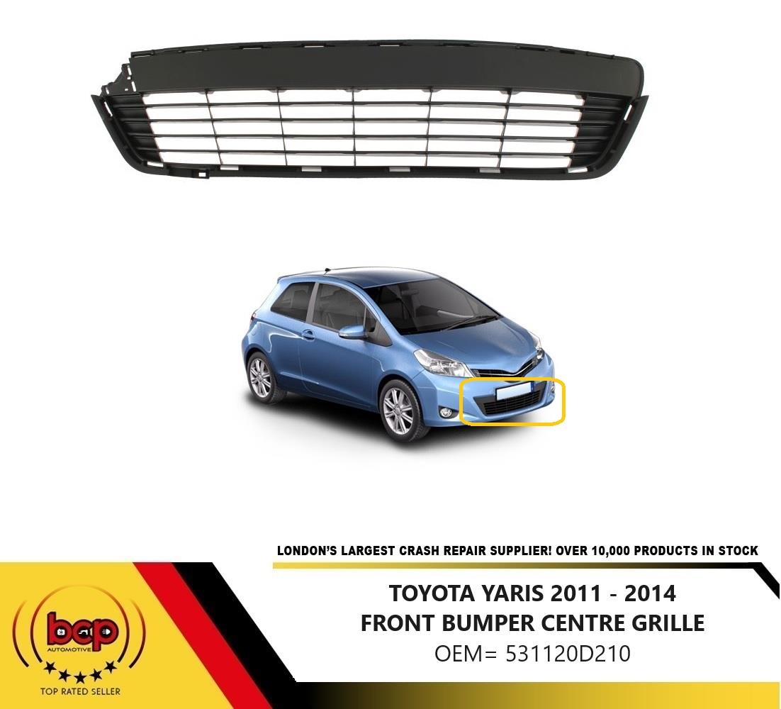 TOYOTA YARIS 2011 - 2014 FRONT BUMPER CENTRE LOWER GRILLE NUMBER PLATE HOLDER