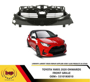YOYOTA YARIS 2020 ONWARDS FRONT BUMPER CENTRE LOWER GRILLE  GOLSS BLACK
