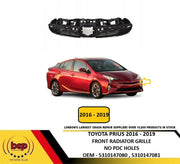 TOYOTA PRIUS 2016 - 2019 UPPER GRILLE INNER GRILLE BADGE TOP NO SENSORS