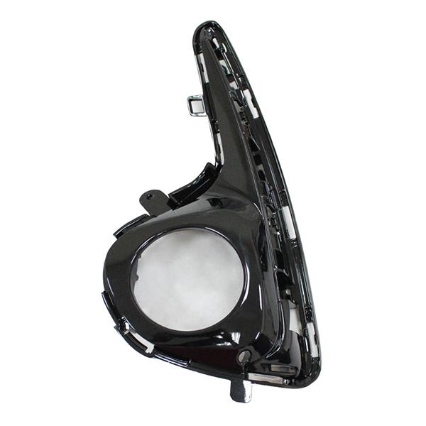 TOYOTA YARIS 2017–2020 FRONT BUMPER FOG GRILLE GLOSSY BLACK PASSENGER SIDE LEFT