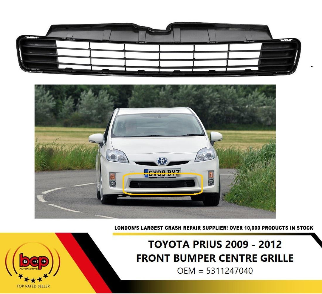 TOYOTA PRIUS 2009 - 2012 FRONT BUMPER LOWER CENTRE GRILLE 5311247040