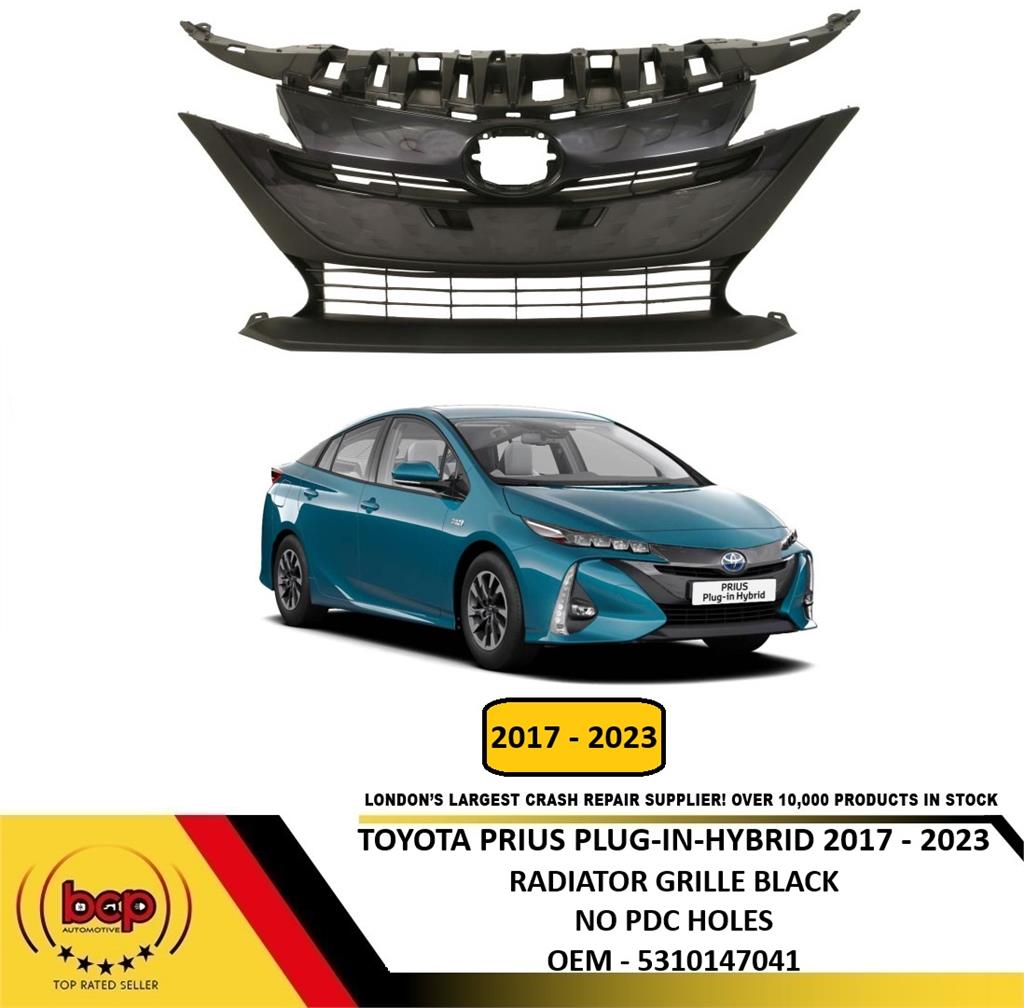 TOYOTA PRIUS PLUG IN HYBRID 2017 - 2023 FRONT GRILLE PHEV NO SENSOR HOLES