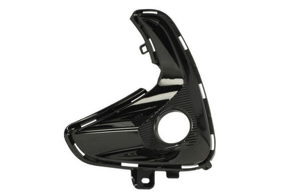 TOYOTA YARIS 2020 ON FRONT FOG GRILLE WITH HOLE GLOSS BLACK PASSENGER SIDE LEFT