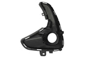 TOYOTA YARIS 2020 ON FRONT FOG GRILLE WITH HOLE GLOSS BLACK DRIVER SIDE RIGHT