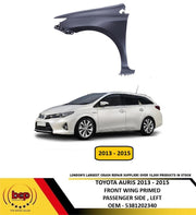 TOYOTA AURIS 2013 - 2015 FRONT WING LEFT PASSENGERS NEW INSURANCE APPROVED