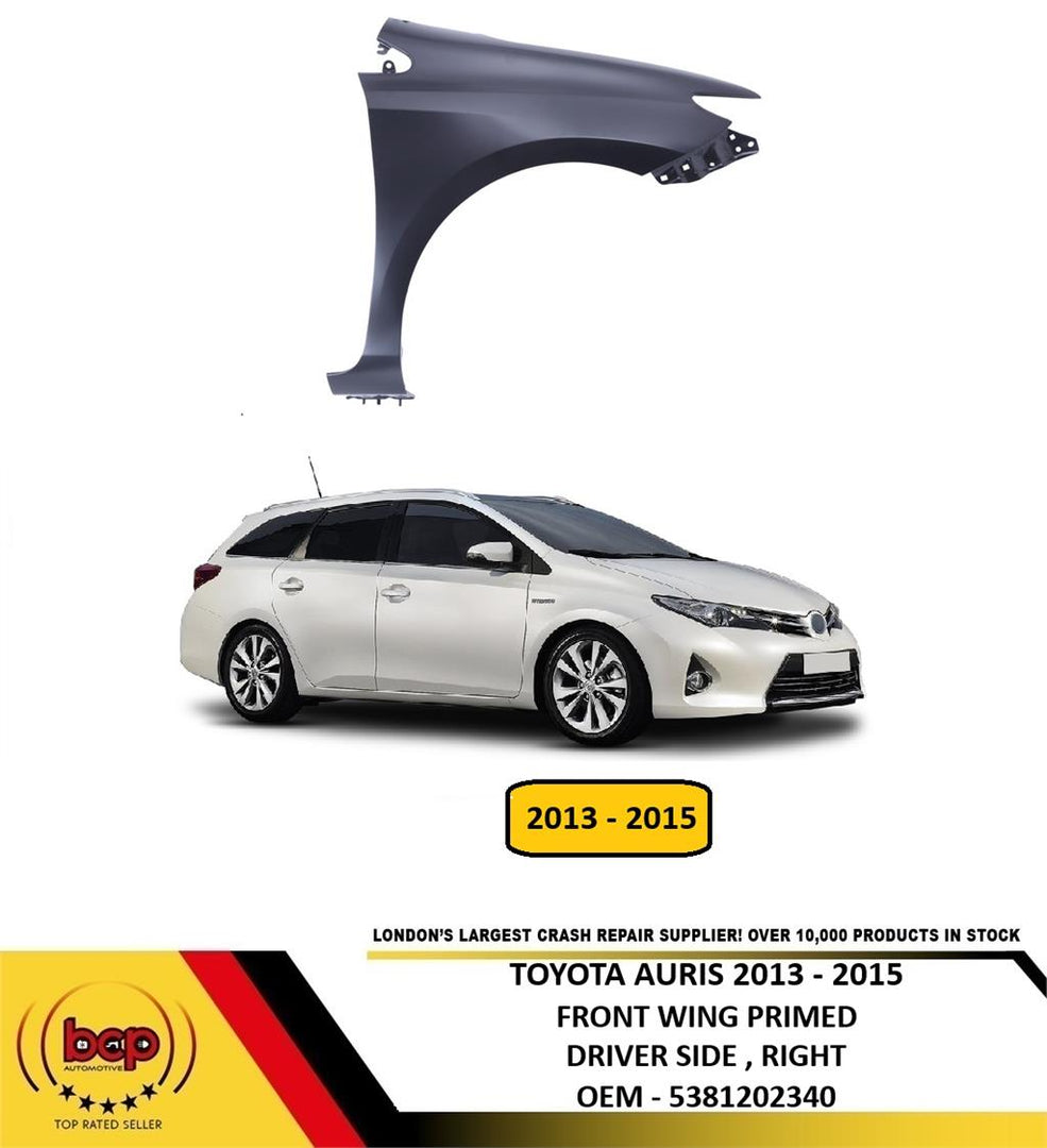 TOYOTA AURIS 2013 - 2015 FRONT WING RIGHT DRIVERS NEW INSURANCE APPROVED
