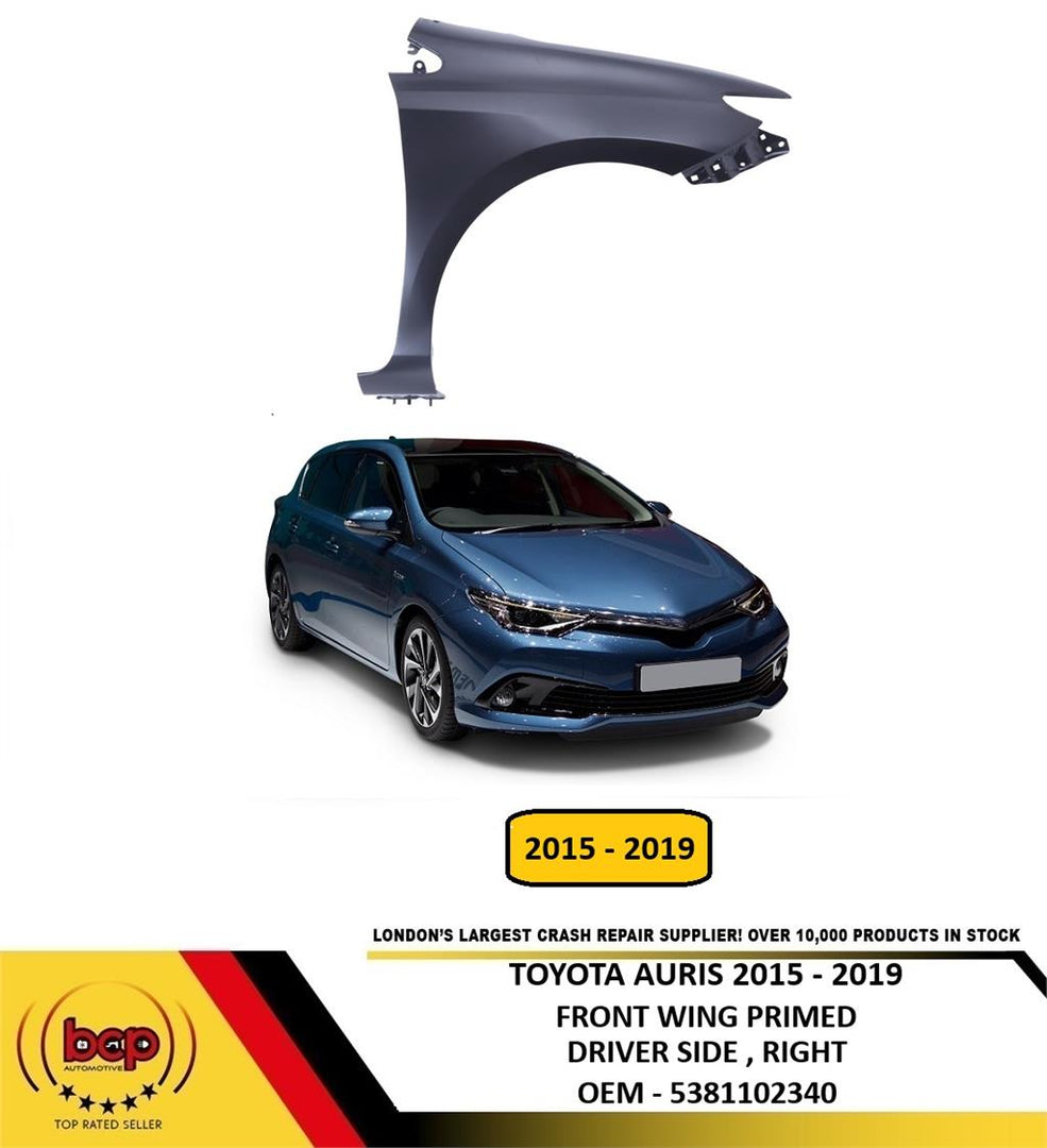 TOYOTA AURIS 2015 - 2019 FRONT WING RIGHT DRIVERS NEW INSURANCE APPROVED