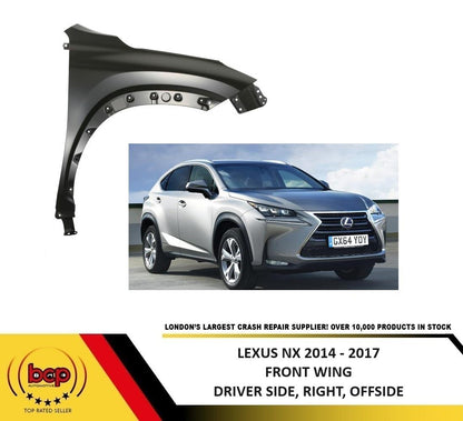 LEXUS NX 2014 - 2017 FRONT WING DRIVERS SIDE FENDER PANEL RIGHT PRIMED