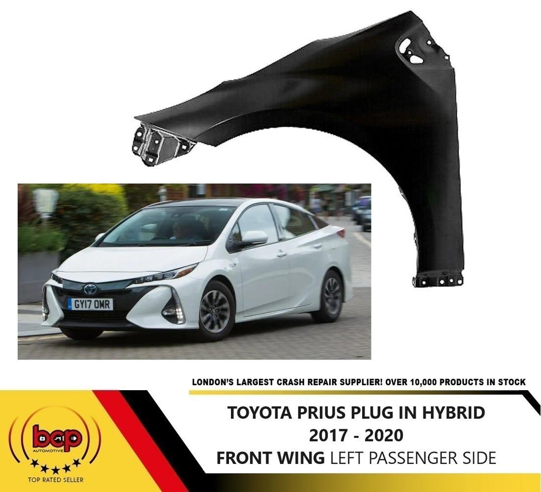 TOYOTA PRIUS PHEV PLUG IN HYBRID 2017 ON FRONT WING FENDER LEFT PASSENGERS SIDE